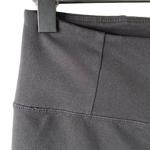 Manduka Core Strong Script Black Yoga High Waist Leggings Full Length Pocket - Picture 5 of 14